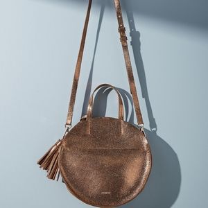 NWT Anthropologie Bag Purse Metallic Bronze/Gold